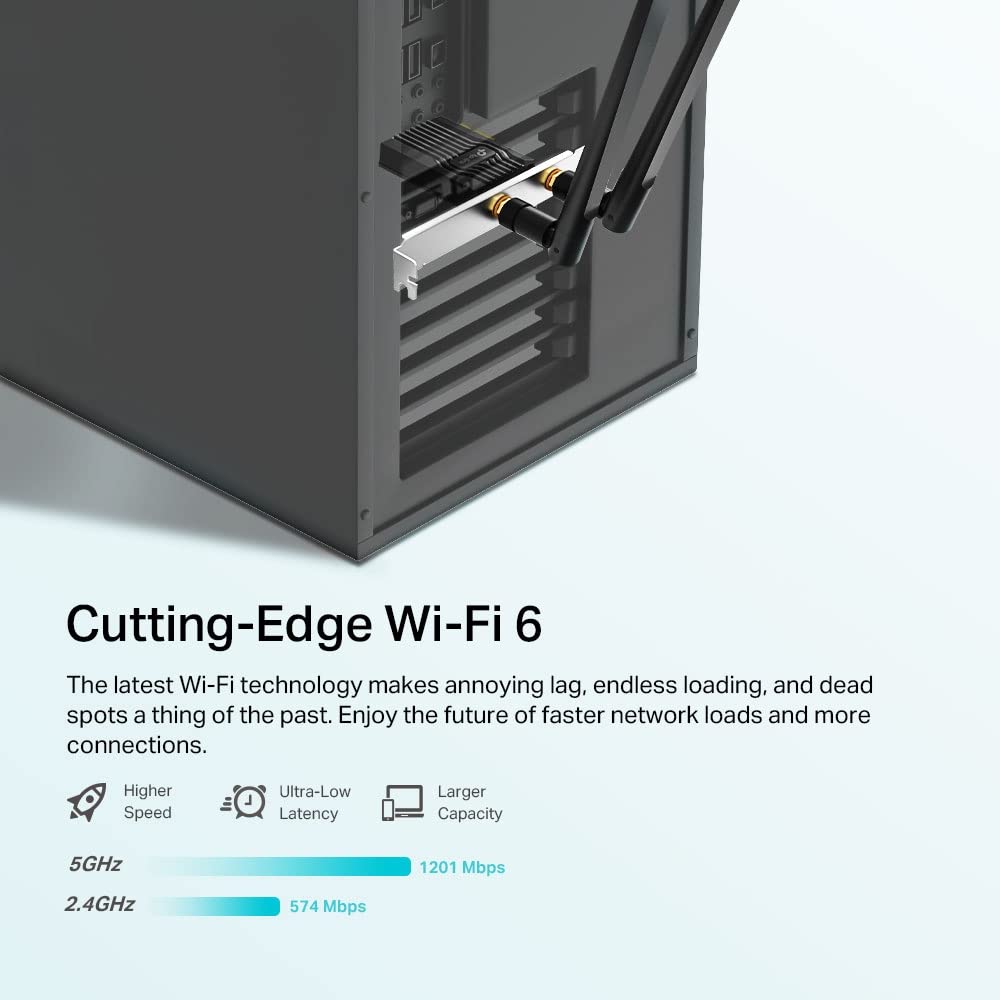 TP-LINK AX1800 WI-FI 6 BLUETOOTH 5.2 PCLE ADAPTER ARCHER TX20E - Image 5