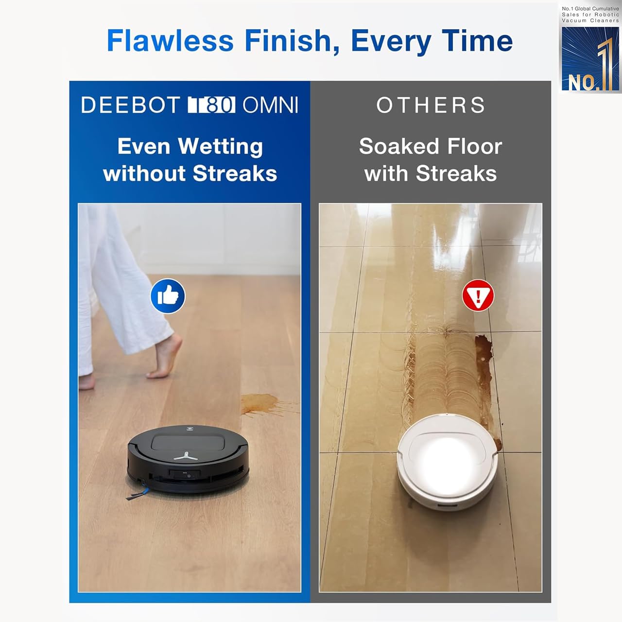 ECOVACS DEEBOT T50 PRO OMNI ROBOT VACUUM CLEANER DDX67 - Image 5
