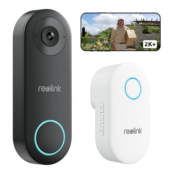 REOLINK 5MP SUPER HD 2K WIRED WIFI VIDEOS DOORBELL WITH CHIME VDB2K02W - Image 2