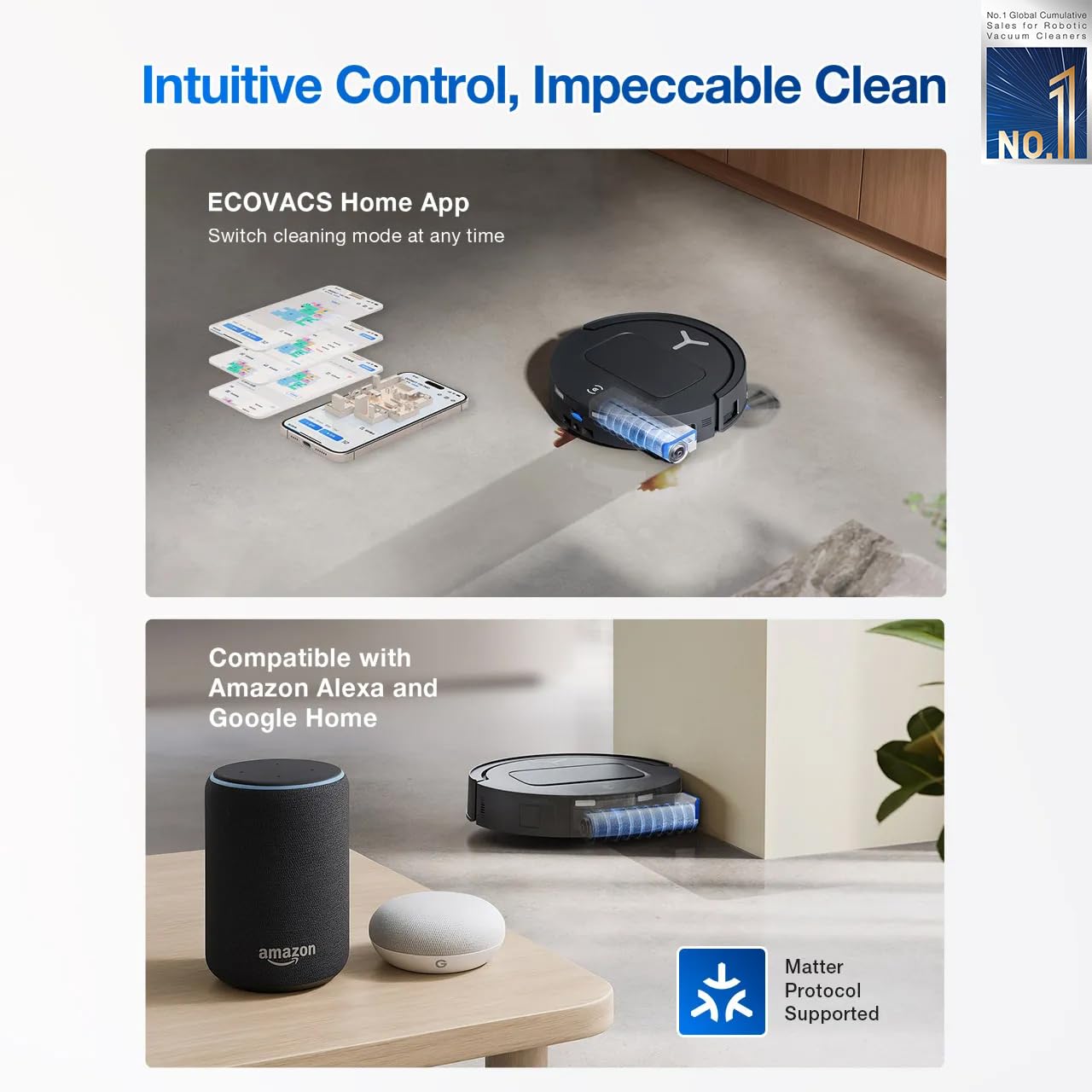 ECOVACS DEEBOT T50 PRO OMNI ROBOT VACUUM CLEANER DDX67 - Image 9
