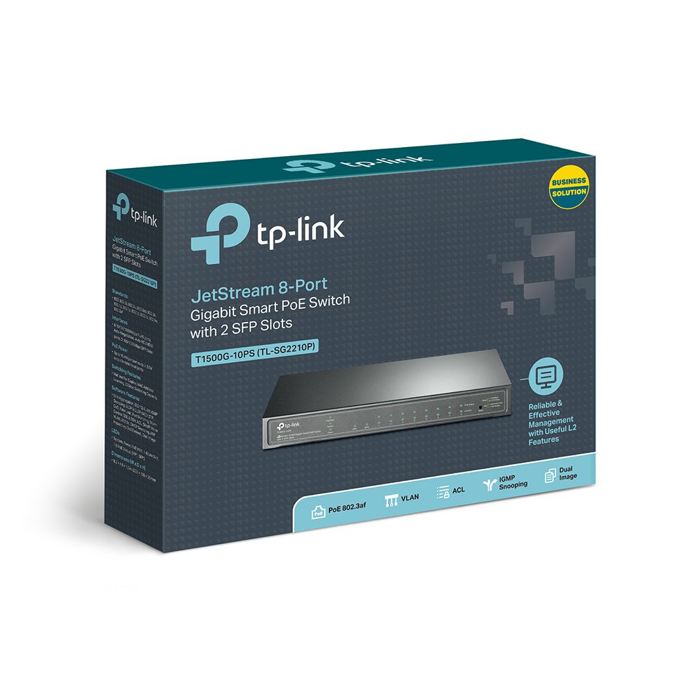 TP-LINK 10 PORT GIGABIT SMART POE SWITCH TL-SG2210P - Image 4