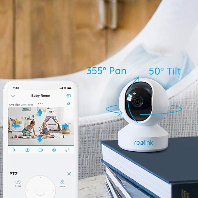 REOLINK WIFI SERIES 4MP SUPER HD PAN & TILT WIFI CAMERA WCEP4MP04PT - Image 2