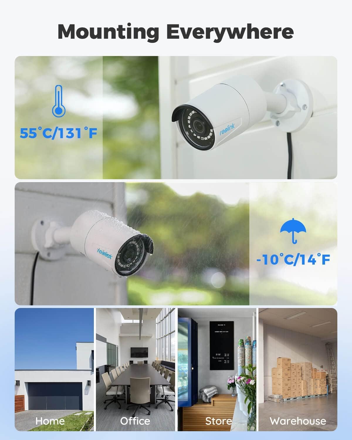 REOLINK PRO SERIES 5MP SUPER HD POE SECURITY CAMERA P320 PC510AB2KO1 - Image 7