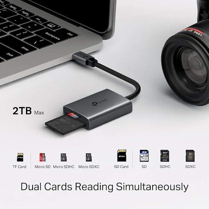 TP-LINK USB 3.0 TYPE-C TO SD& MICRO SD CARD READER UA430C - Image 3