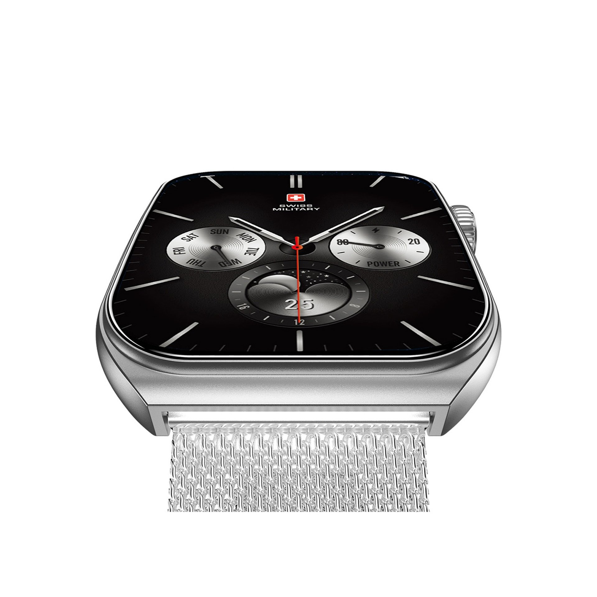 SWISS MILITARY ALPS 3 SMART WATCH SILVER - Image 4
