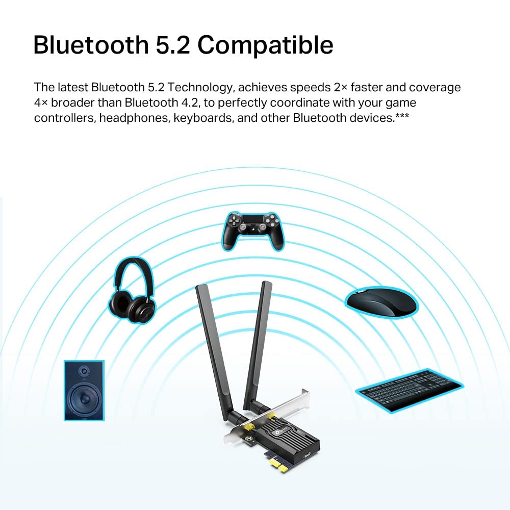 TP-LINK AX1800 WI-FI 6 BLUETOOTH 5.2 PCLE ADAPTER ARCHER TX20E - Image 3