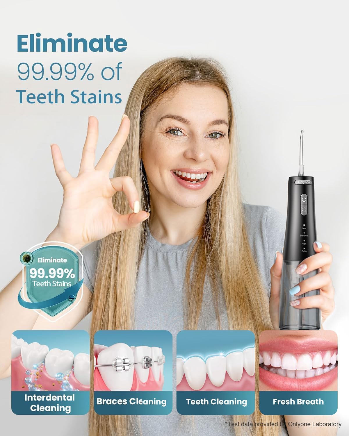 IRRIGATOR HEALTH SMART ORAL IRRIGATOR WATER FLOSSER WHITE 1001 - Image 3