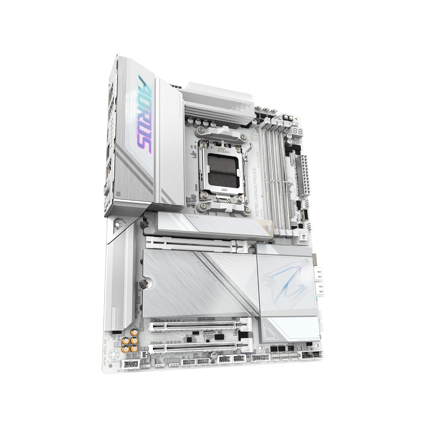 GIGABYTE AMD X870E AORUS PRO ICE AM5 DDR5 PCIE 5.0 ATX MOTHERBOARD 9MX87EPRE - Image 7