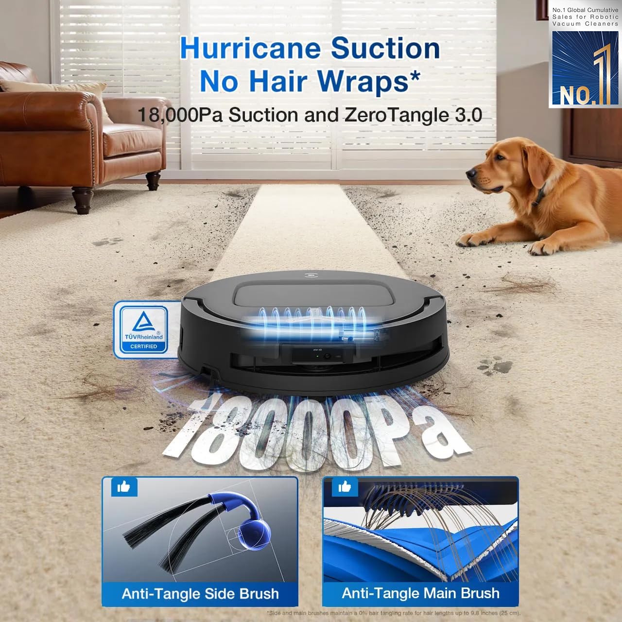 ECOVACS DEEBOT T50 PRO OMNI ROBOT VACUUM CLEANER DDX67 - Image 3