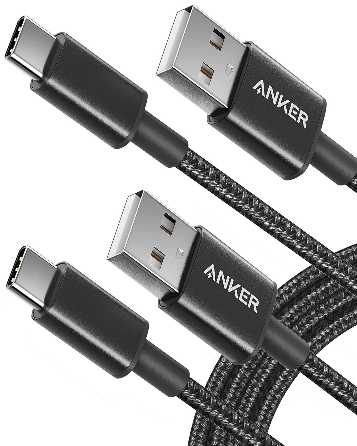 ANKER NYLON USB-A TO USB-C CABLE 6FT BRAIDED A8173H11 - Image 2