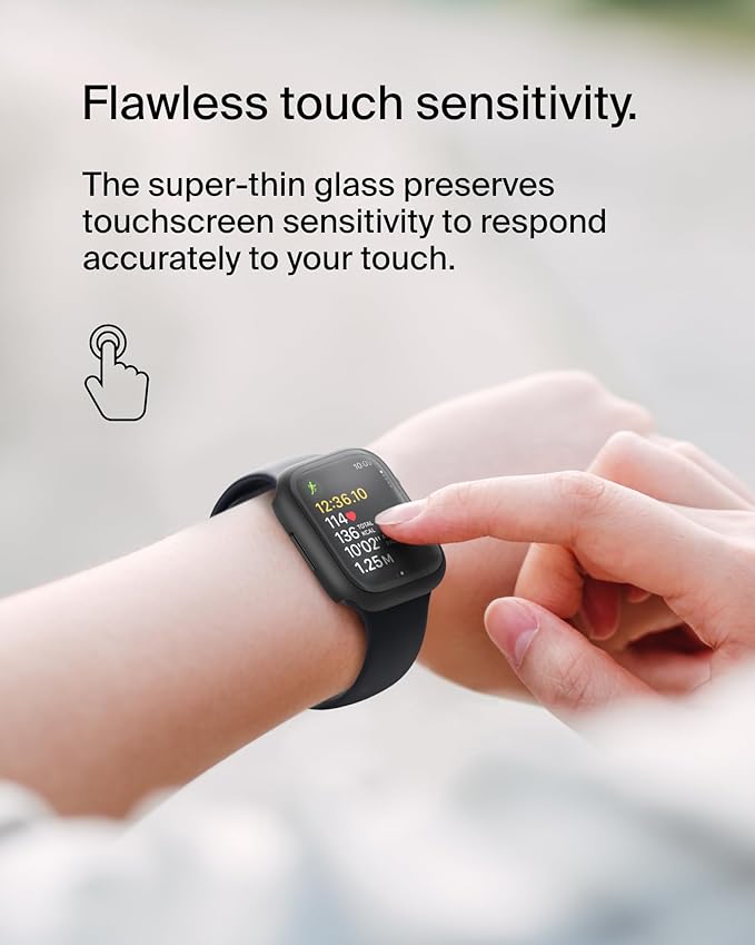 BELKIN APPLE WATCH SERIES 7/SE/6/5/4 41MM/40MM SCREEN PROTECTOR BLACK OVG003ZZBK - Image 7