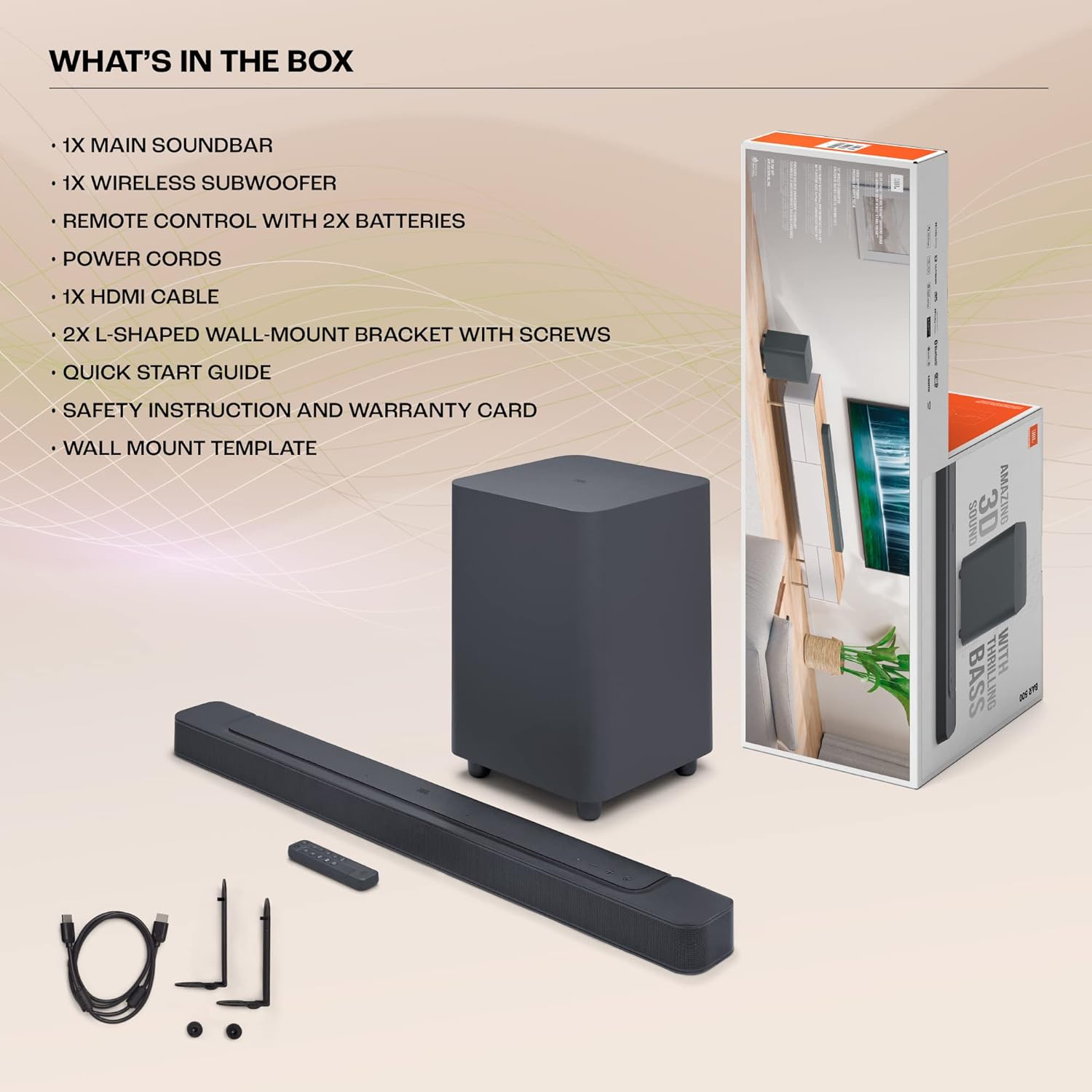 JBL SOUND BAR 500 MK2 5.1 SPEAKER BLACK - Image 9