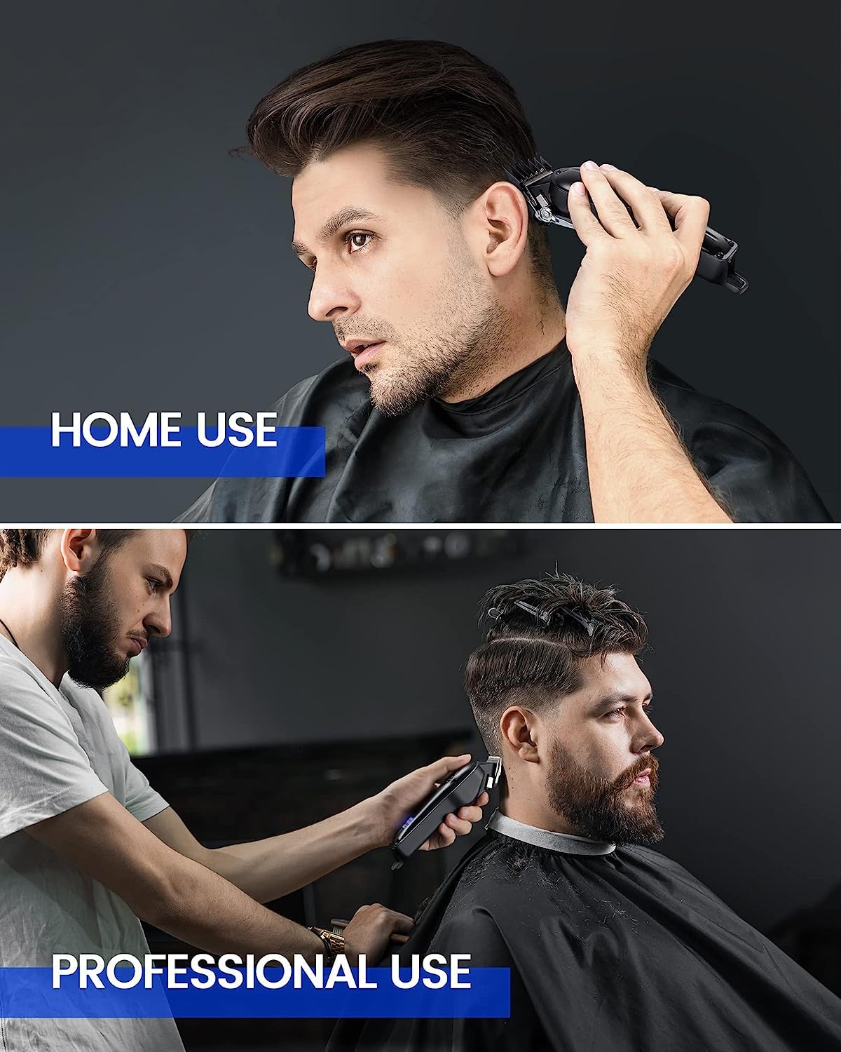 GLAKER PROFESSIONAL HAIR CLIPPERS AND T-BLADE TRIMMER BLACK K11S+I11 - Image 8