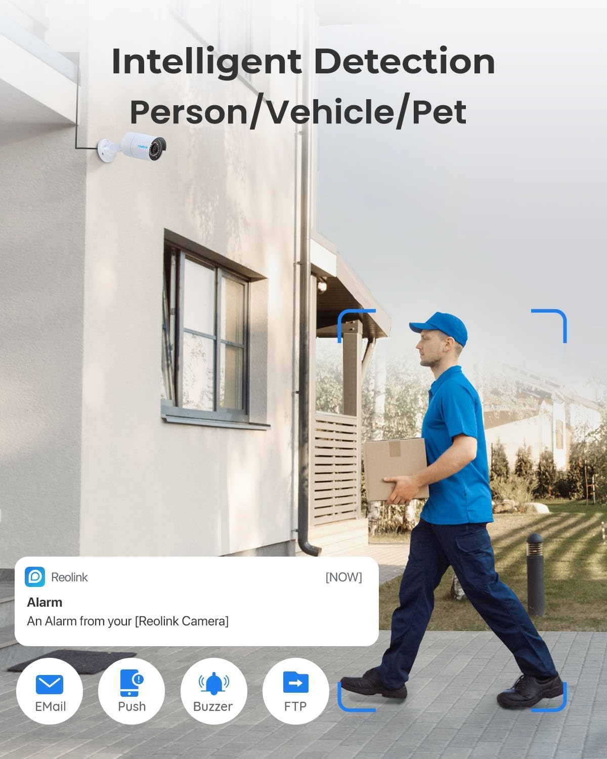 REOLINK PRO SERIES 5MP SUPER HD POE SECURITY CAMERA P320 PC510AB2KO1 - Image 3