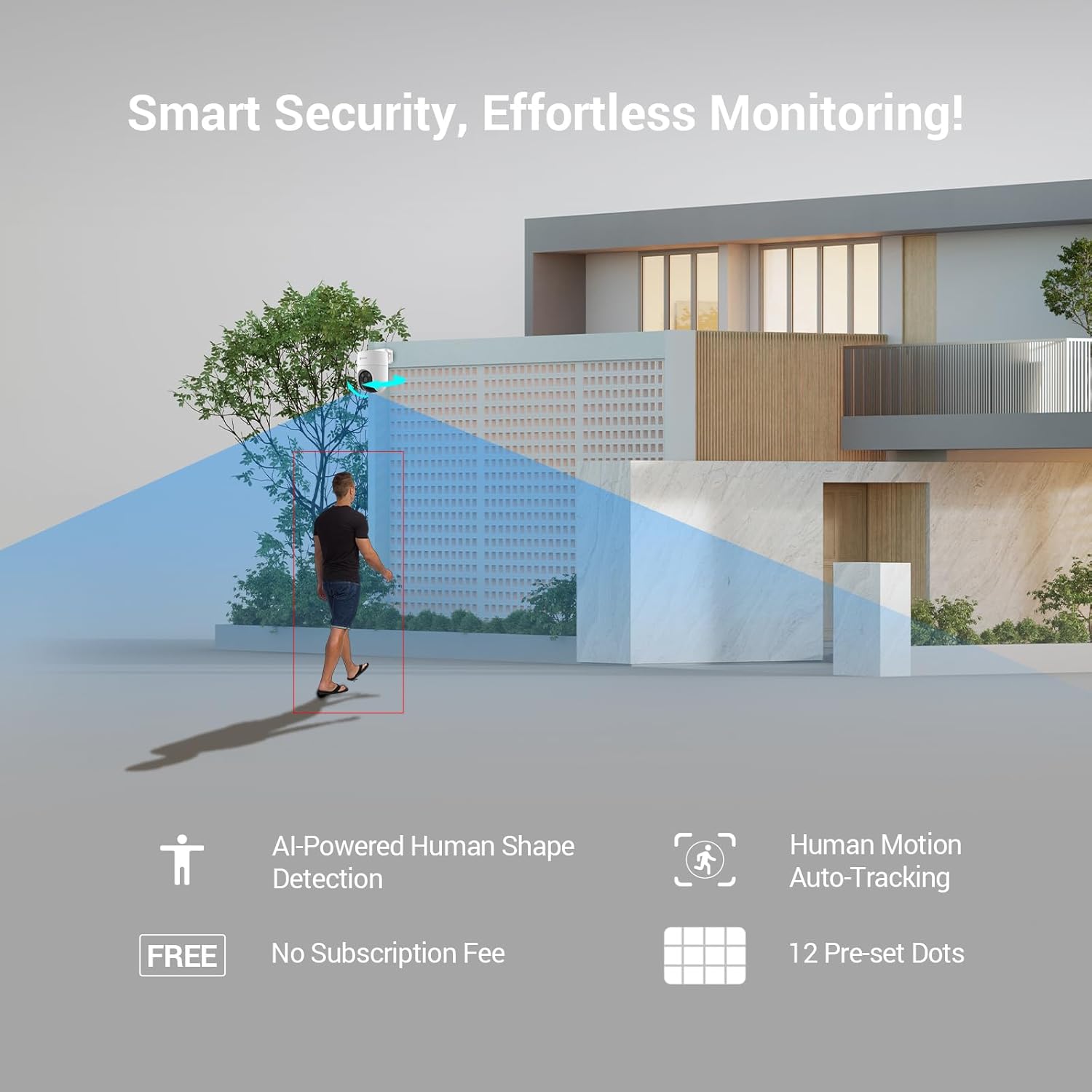 EZVIZ SMART HOME 3K CAMERA H8C PRO CS-H8C-R200 1J5WKFL - Image 4