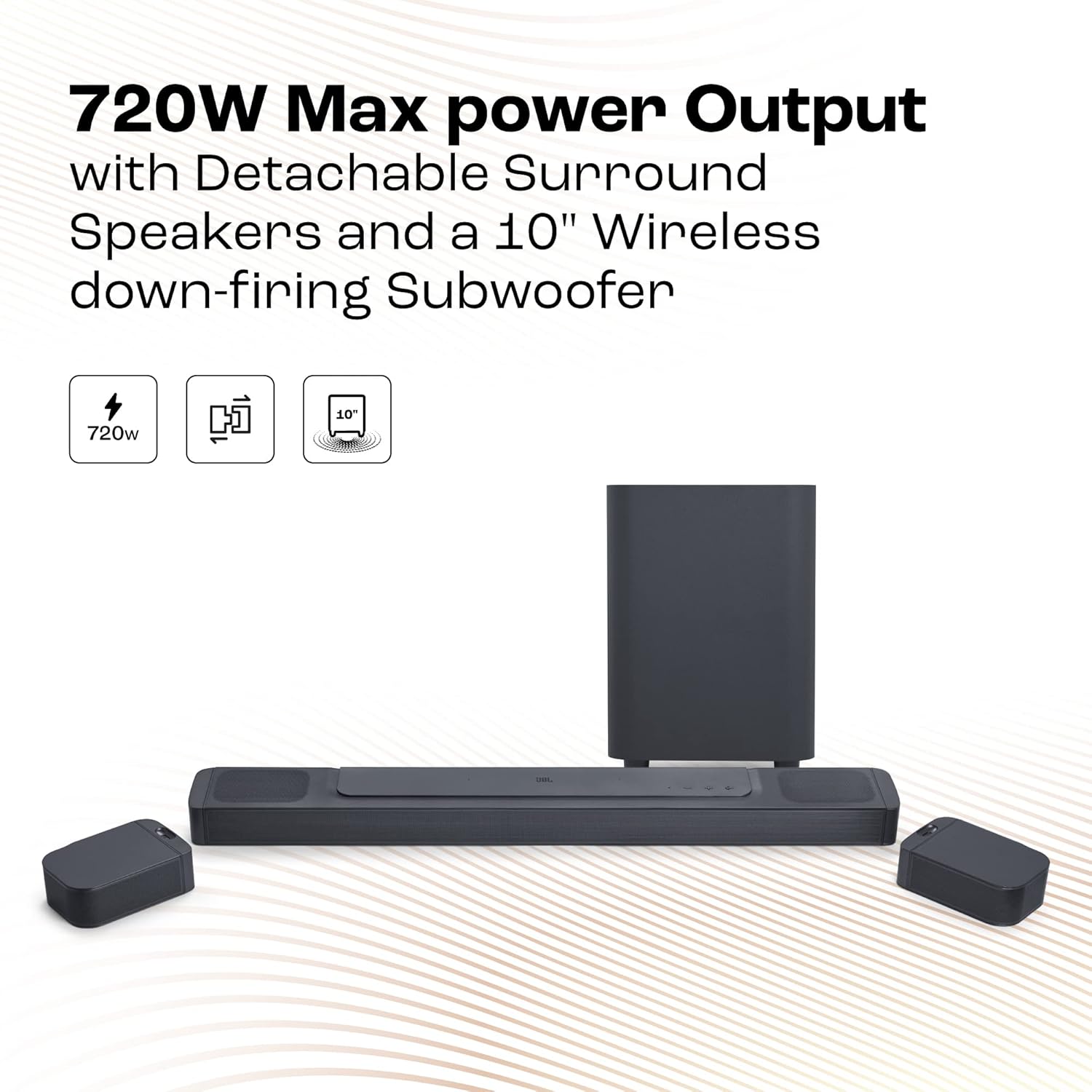 JBL SOUND BAR 800 MK2 7.1 SPEAKER BLACK - Image 3
