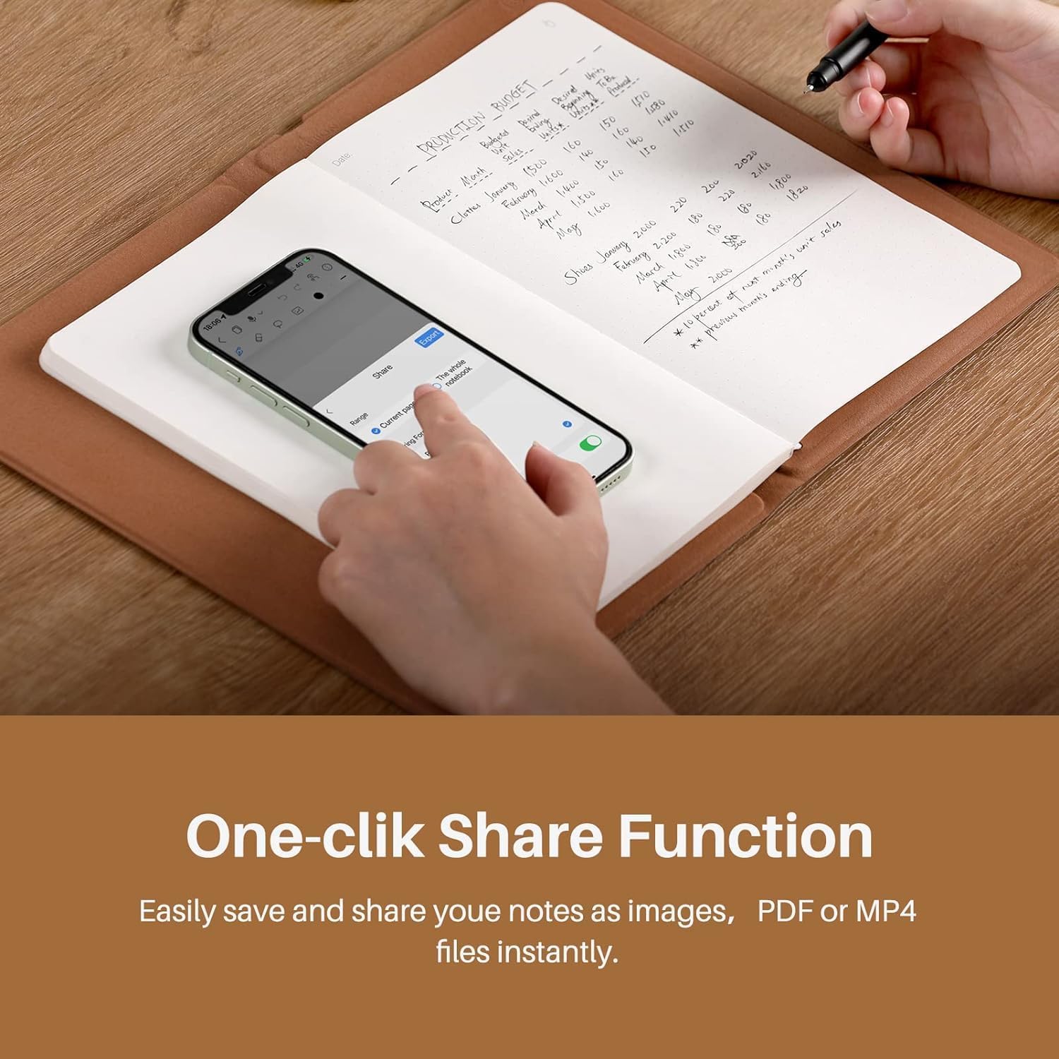 HUION NOTE X10 A5 SIZE WORK BOOK MEMENTO DIGITAL NOTEBOOK BROWN - Image 4