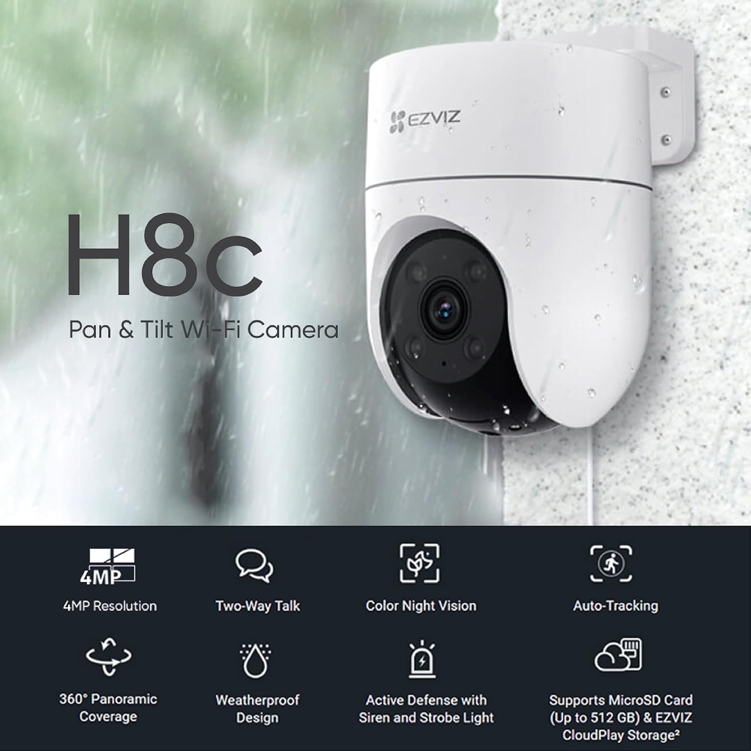 EZVIZ SMART HOME 3K CAMERA H8C PRO CS-H8C-R200 1J5WKFL - Image 2