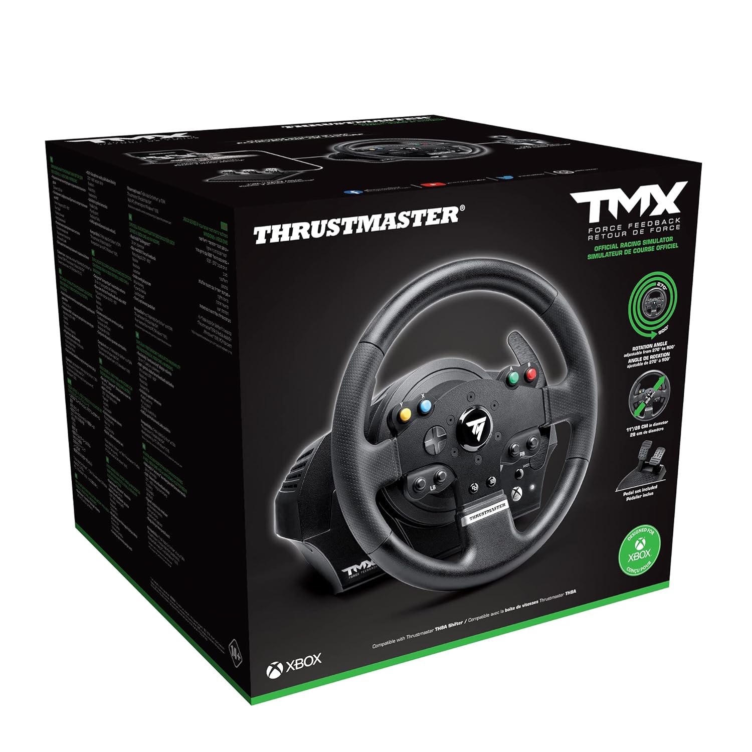 THRUSTMASTER TMX STEERING WHEEL AND PEDALS FOR PC XBOX ONE BLACK-TM-WHL-TMX-FFB - Image 10