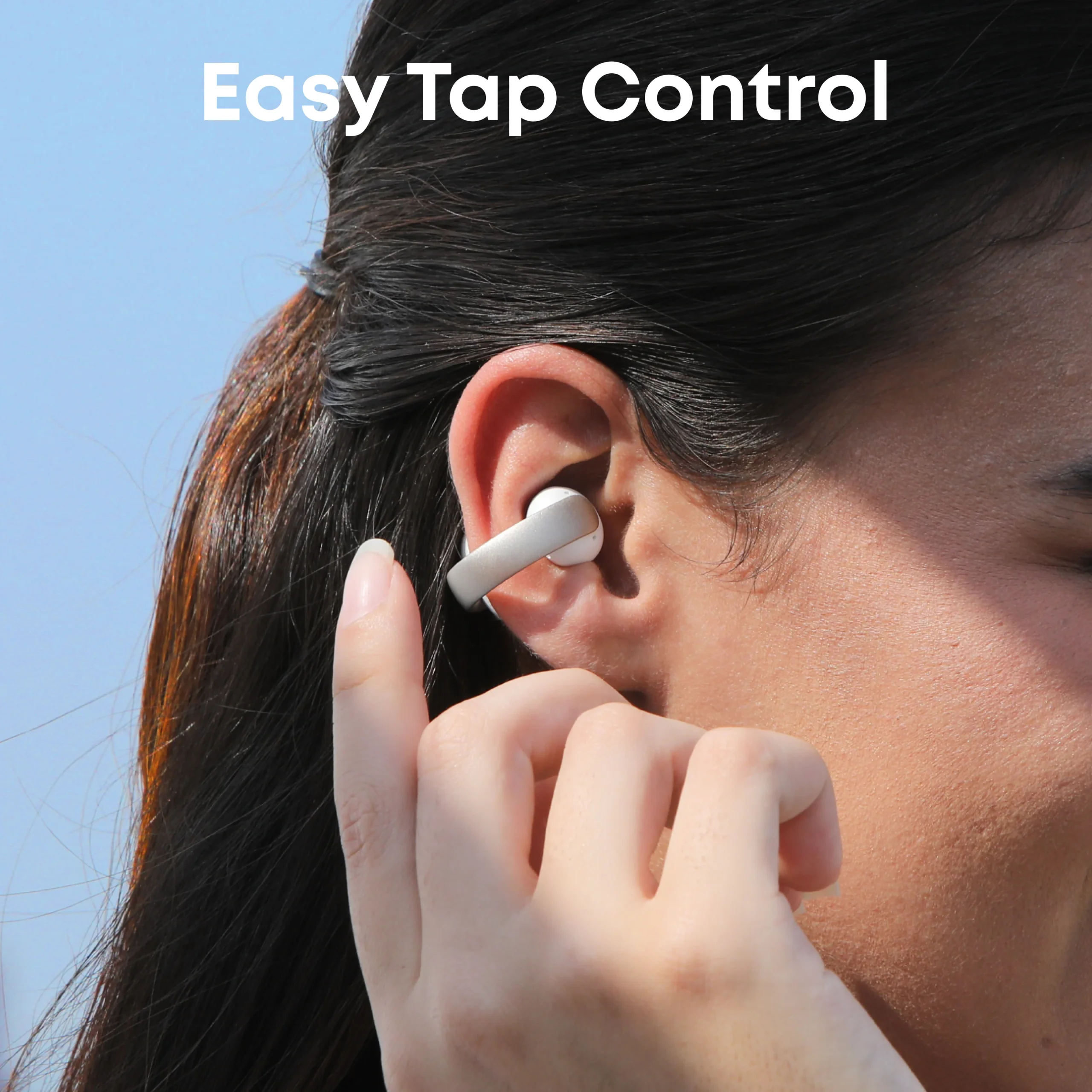 ANKER SOUNDCORE AEROCLIP OPEN EAR CLIP ON EARBUDS WHITE A3388H21 - Image 5