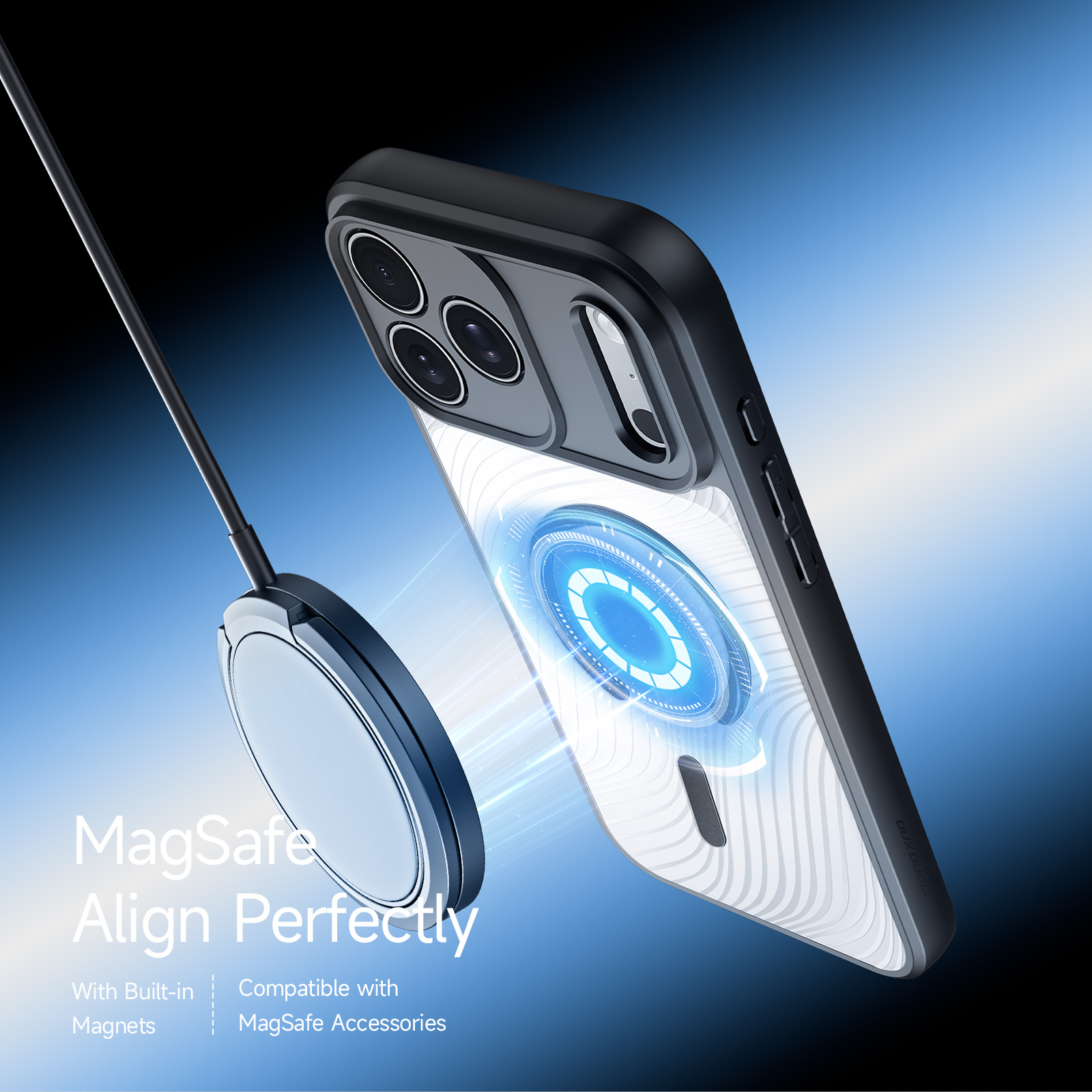 DUX DUCIS IPHONE 17 PRO AIMO MAG CASE WITH MAGNETIC STAND BLACK AIMO-0381 - Image 4