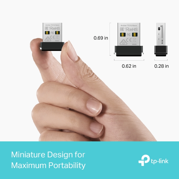 TP-LINK AX300 NANO WI-FI 6 WIRELESS USB ADAPTER ARCHER TX1U NANO - Image 6