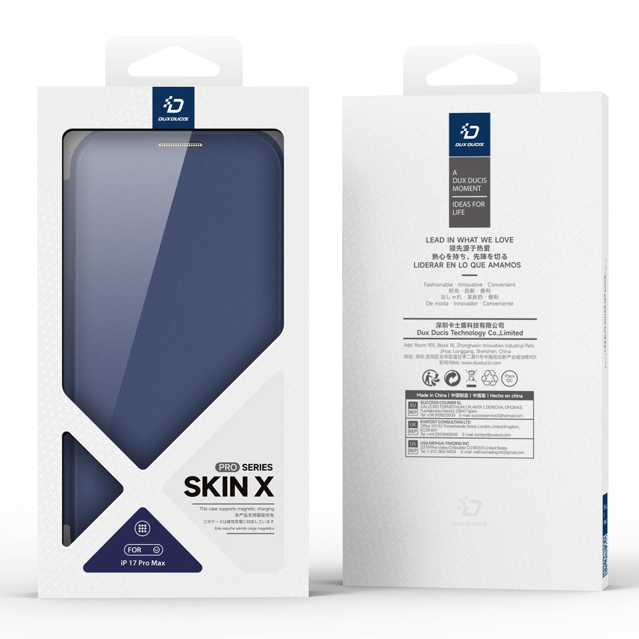 DUX DUCIS IPHONE 17 PRO MAX SKIN X PRO CASE WITH MAGNETIC STAND BLUE SKIN-X0509 - Image 8