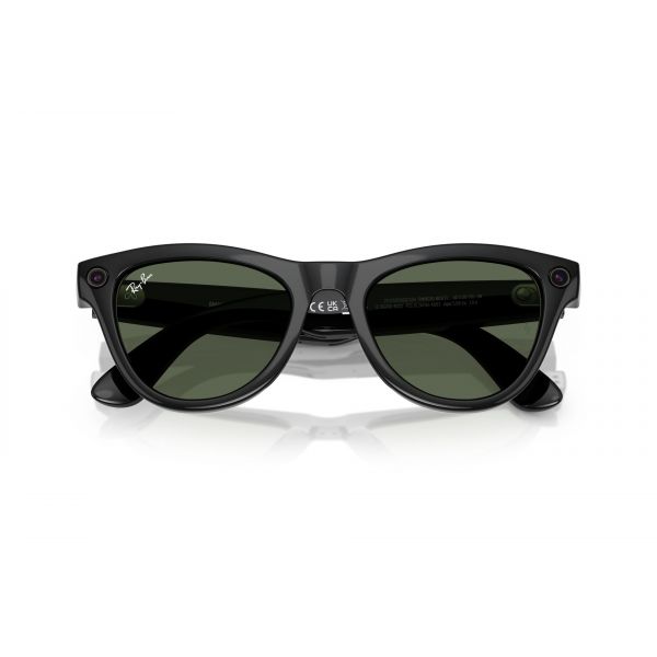 RAYBAN META SKYLER SUNGLASSES F SHINY BLACK L G15 GREEN RW4010 - Image 3