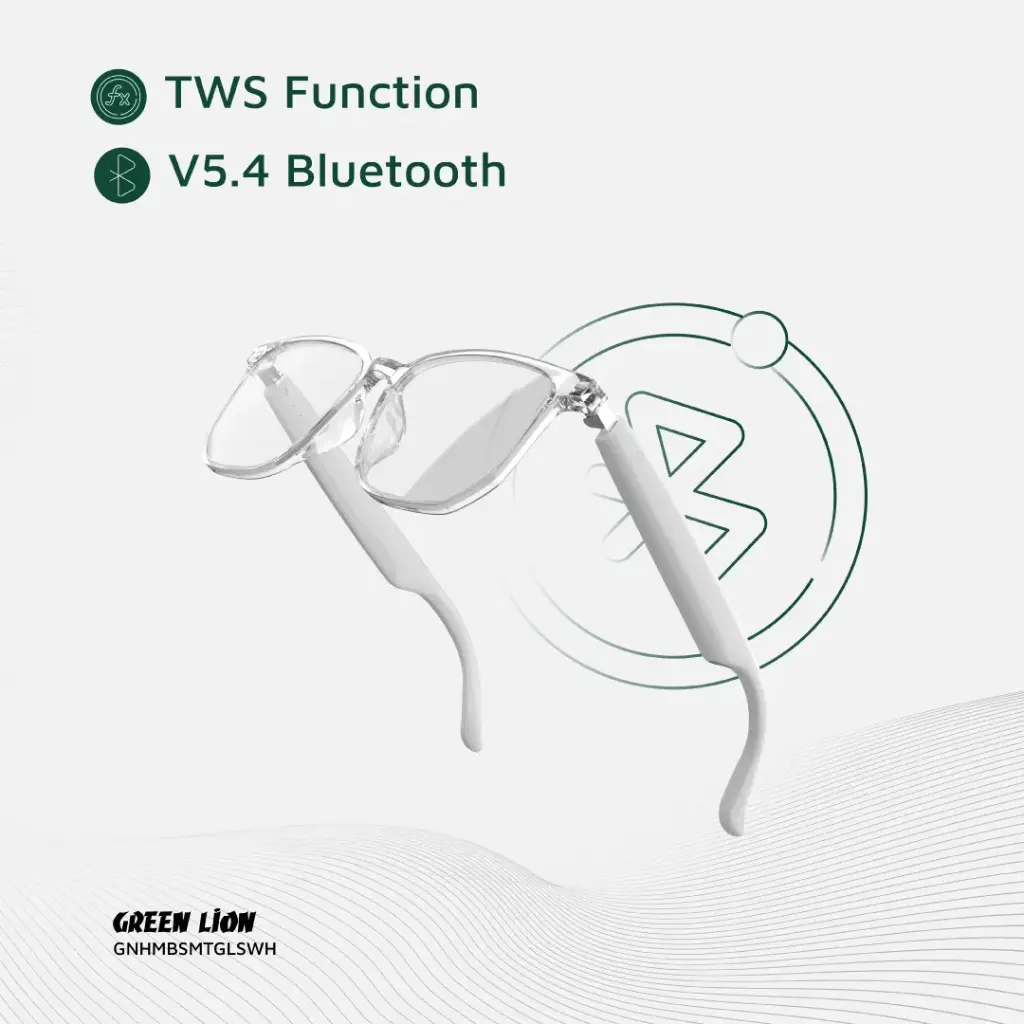 GREEN LION HAMBURG SMART GLASSES WHITE GNHMBSMTGLSWH - Image 9
