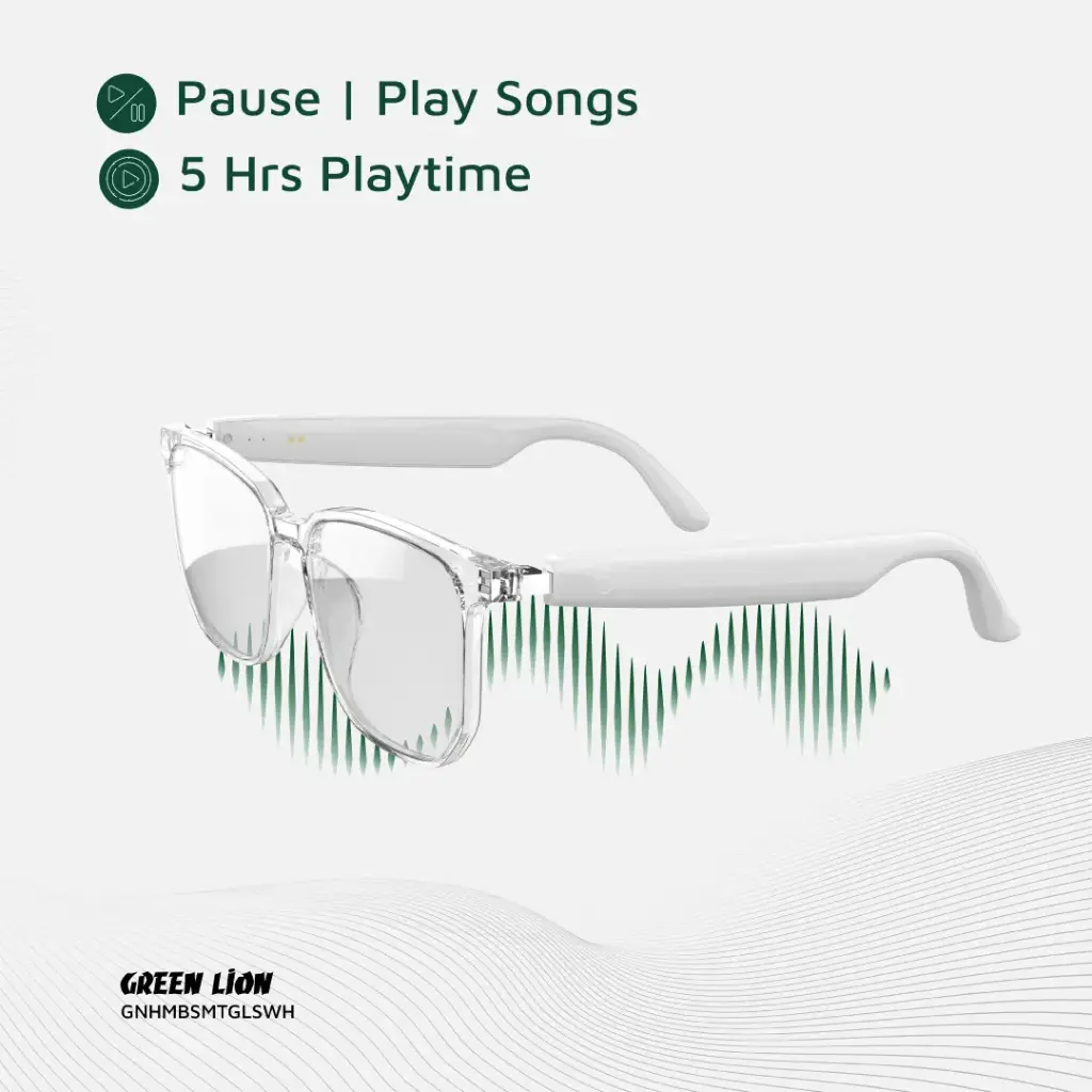 GREEN LION HAMBURG SMART GLASSES WHITE GNHMBSMTGLSWH - Image 4