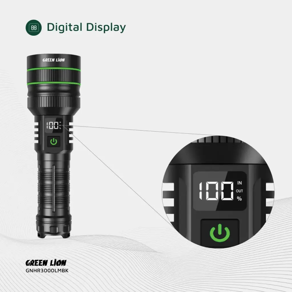 GREEN LION HYPER RAY PRO 3000LM BLACK GNHR3000LMBK - Image 8