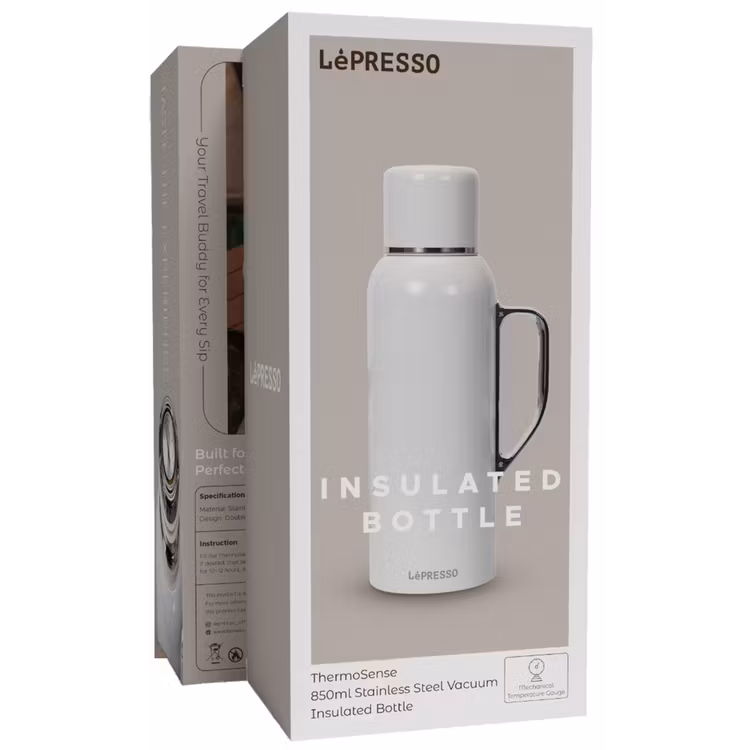 LEPRESSO INSULATED BOTTLE WHITE LPCFFBTG0050WH - Image 4