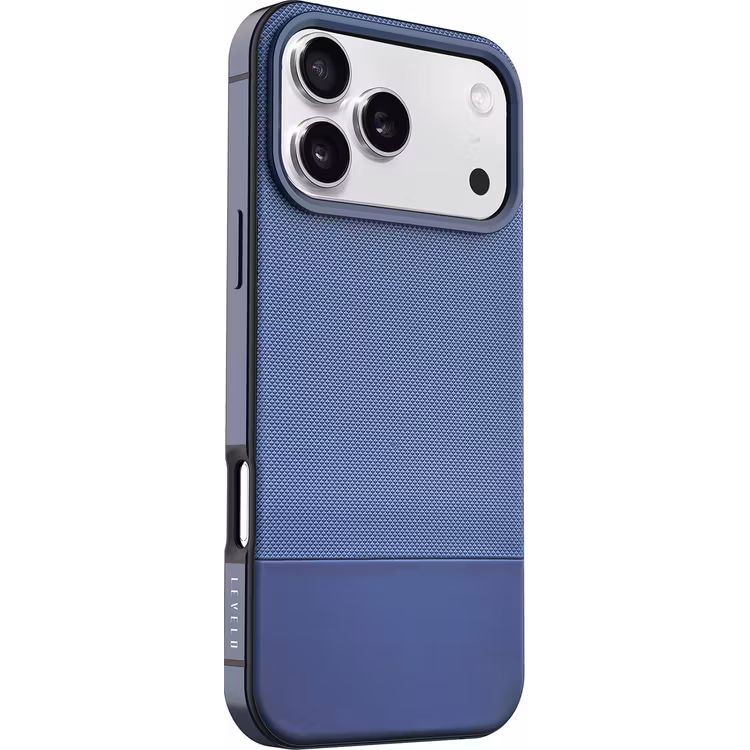 LEVELO IPHONE 17 PRO LEVELO CUIR CASE MIDNIGHT BLUE LVLCUIR17PMNBL - Image 2