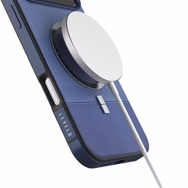 LEVELO IPHONE 17 PRO LEVELO CUIR CASE MIDNIGHT BLUE LVLCUIR17PMNBL - Image 12