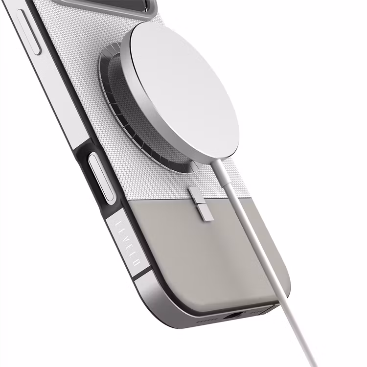 LEVELO IPHONE 17 PRO MAX LEVELO CUIR CASE SILVER STONE LVLCUIR17PMSLST - Image 3