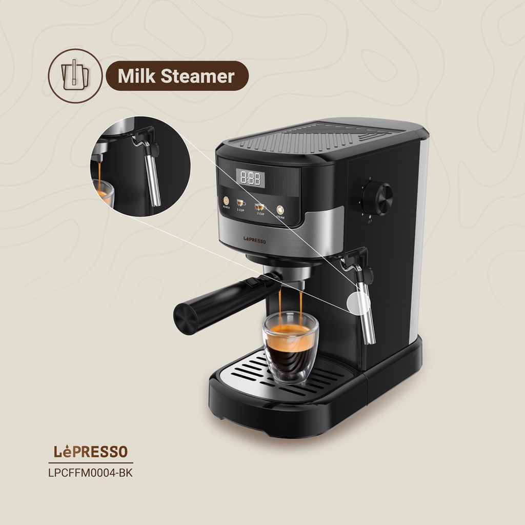LEPRESSO BREAKFAST TRIO TOASTER DRIP COFFEE KETTTLE LP009 BLACK LPCFFM0009-BK - Image 6