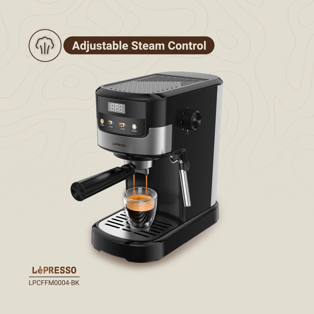 LEPRESSO BREAKFAST TRIO TOASTER DRIP COFFEE KETTTLE LP009 BLACK LPCFFM0009-BK - Image 4