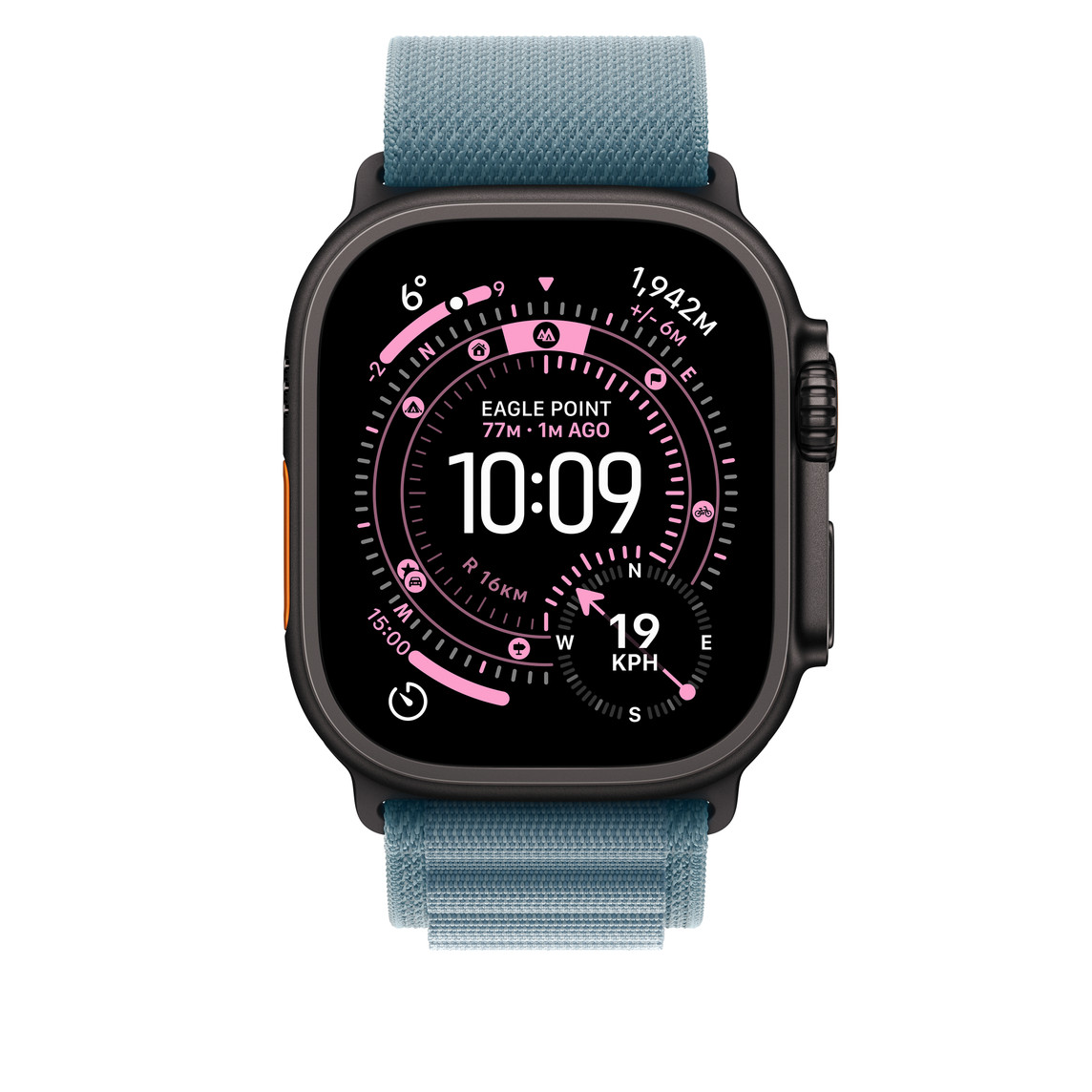 APPLE WATCH 49MM LIGHT BLUE BLACK TITANIUM ALPINE LOOP L-MG9M4ZM/A - Image 3