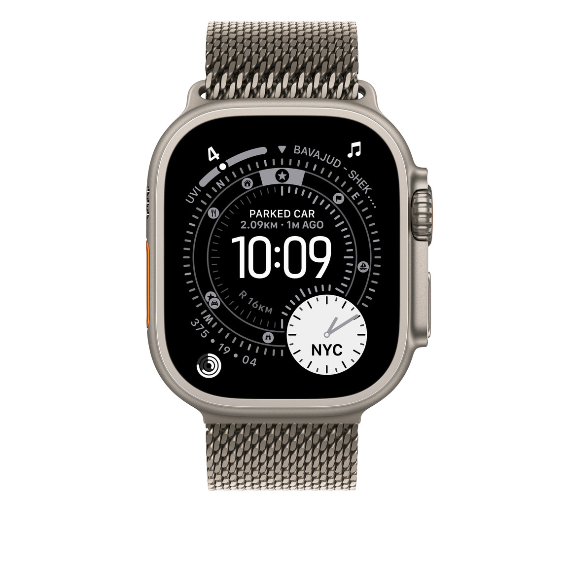 APPLE WATCH 49MM NATURAL TITANIUM MILANESE LOOP LARGE MGHQ4 - Image 3