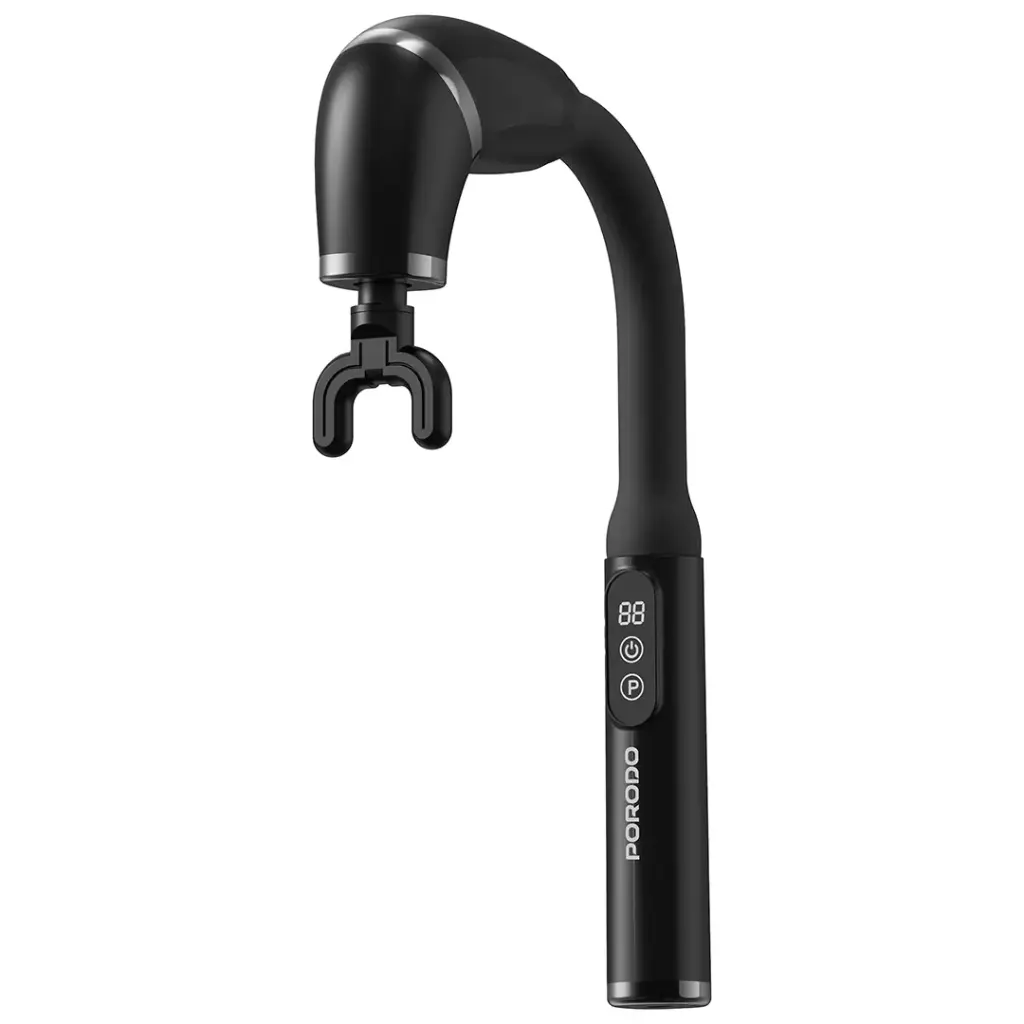 PORODO LIFESTYLE U SHAPED HANDLE 4 HEAD DEEP MASAAGER BLACK PDLFSTH021BK - Image 2