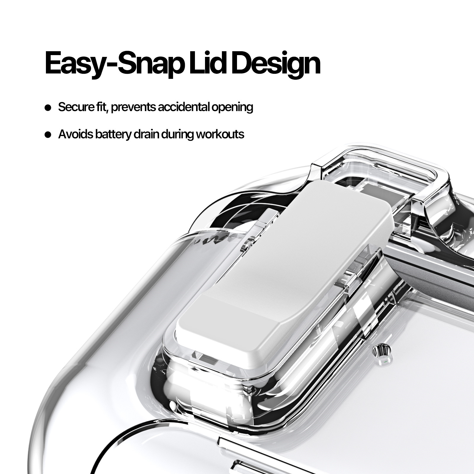 DUX DUCIS AIRPODS 4 CLEAR VERSATILE 6TH GENERATION HEADPHONE PECR SERIES CASE TRANSPARENT PECR0001 - Image 5