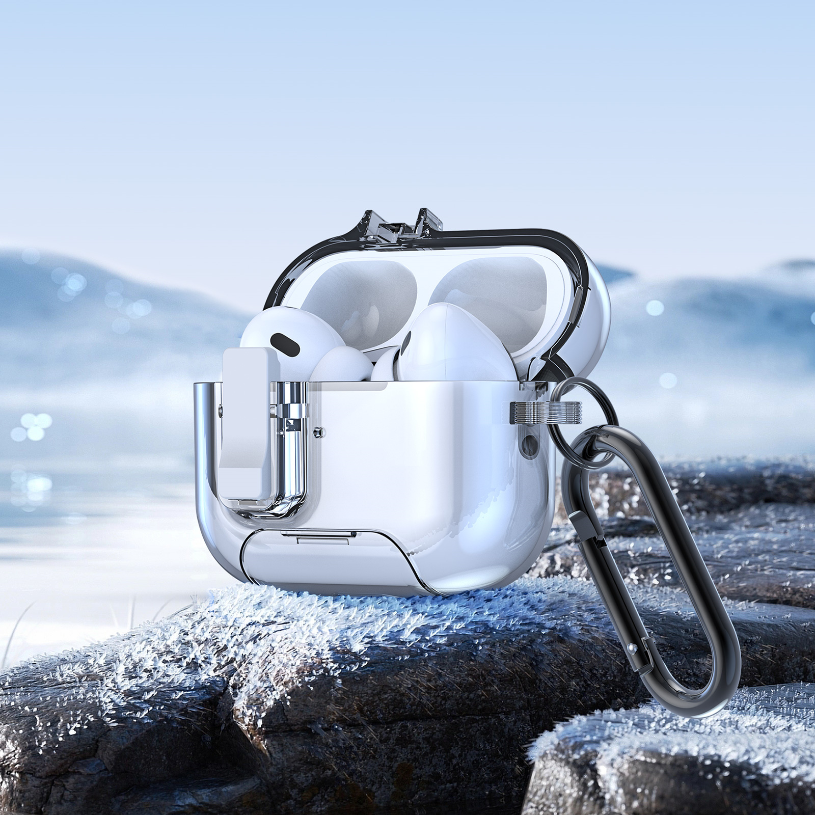 DUX DUCIS AIRPODS 4 CLEAR VERSATILE 6TH GENERATION HEADPHONE PECR SERIES CASE TRANSPARENT PECR0001 - Image 10