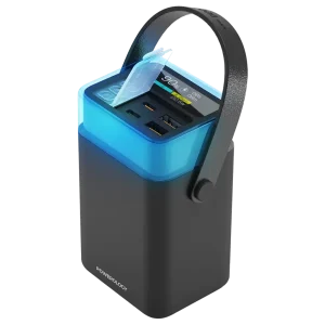 POWEROLOGY HALO BEAM 40000MAH POWERBANK PD65W BLACK PPBCHA92BK