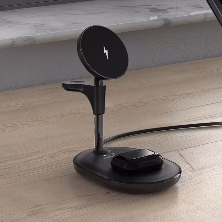 POWEROLOGY FLOREA WIRELESS CHARGING STAND BLACK PWK3000BK - Image 2