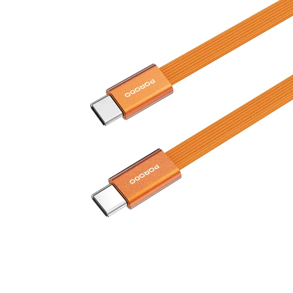 PORODO HIGH SPEED USB-C BRAIDED CABLE PD60WCBS0G - Image 3