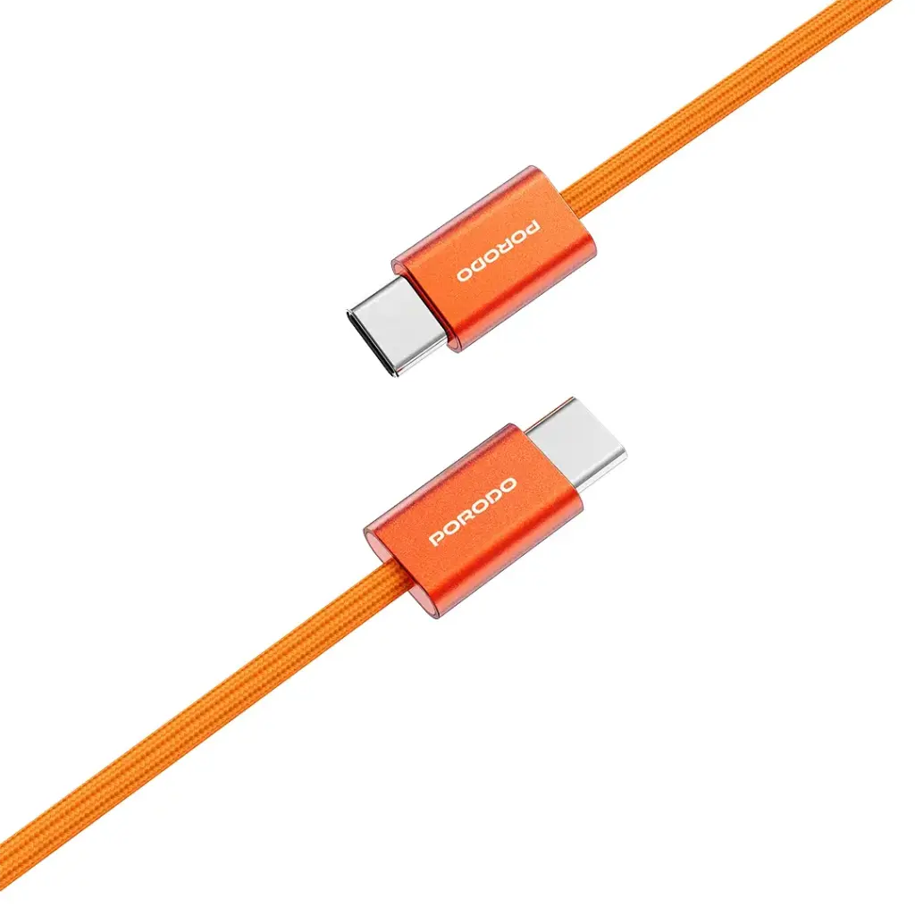 PORODO HIGH SPEED USB-C BRAIDED CABLE PD60WCBR0G - Image 2