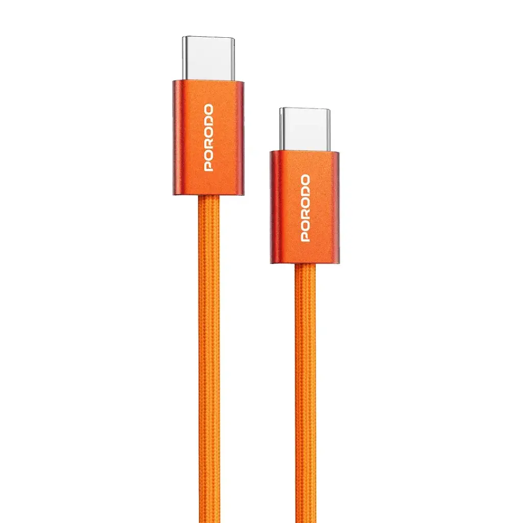 PORODO HIGH SPEED USB-C BRAIDED CABLE PD60WCBR0G - Image 5