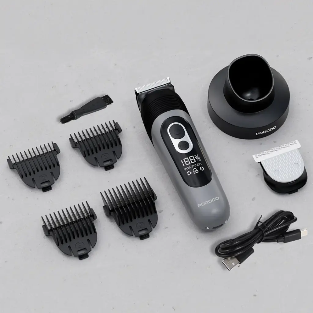 PORODO LIFESTYLE 2 IN 1 FULL BODY GROOMING KIT IPX7 BLACK PDLFSTTRIMBK - Image 7