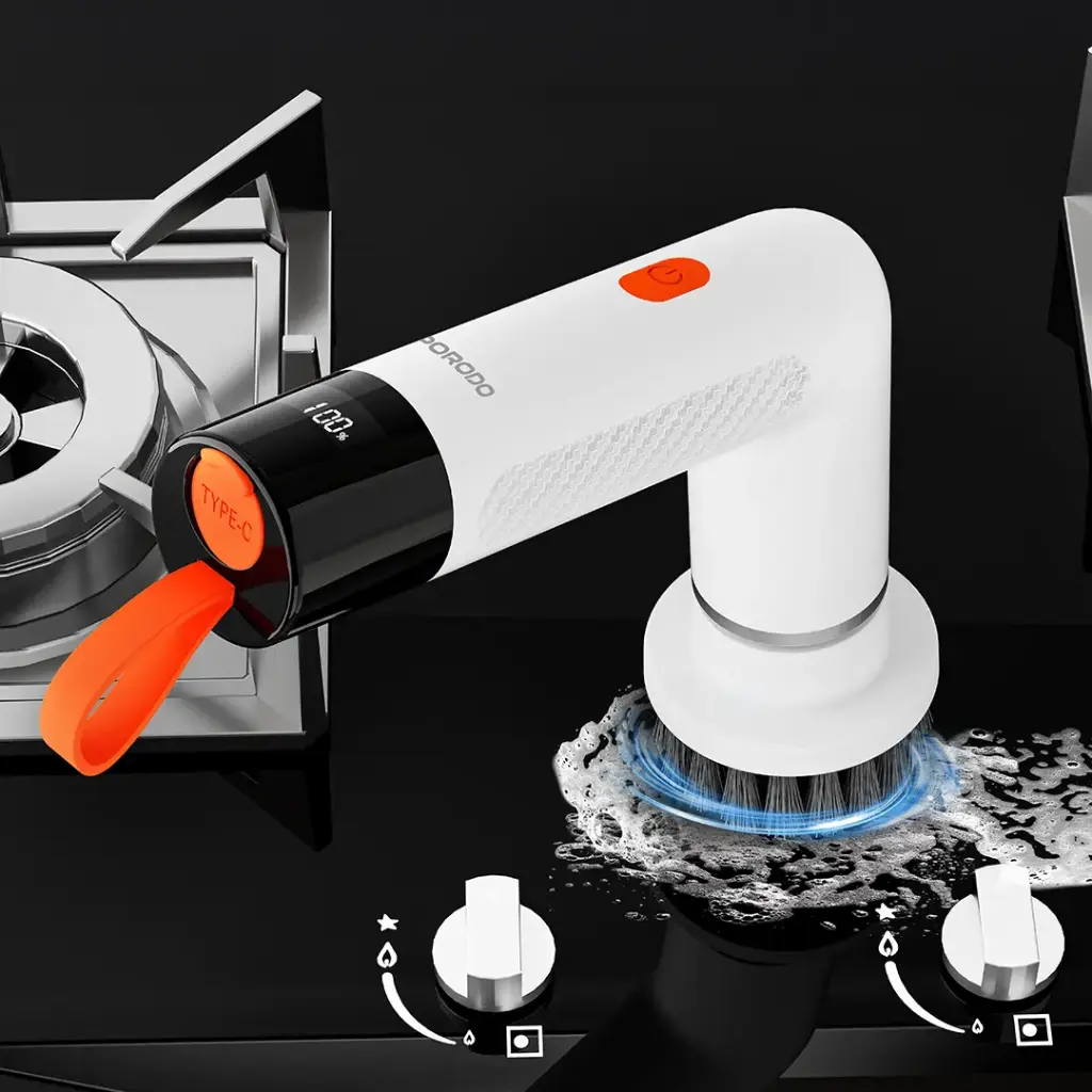 PORODO LIFESTYLE MINISPIN ELECTRIC CLEANING BRUSH WHITE PDS3CBWH - Image 2