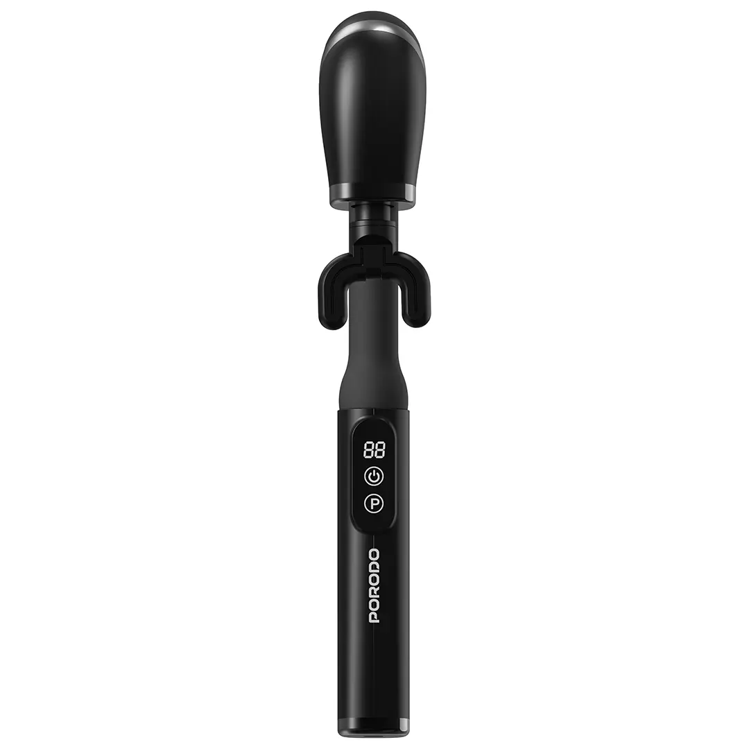 PORODO LIFESTYLE U SHAPED HANDLE 4 HEAD DEEP MASAAGER BLACK PDLFSTH021BK - Image 6